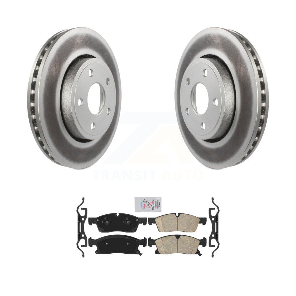 Front Coated Disc Brake Rotors And Ceramic Pads Kit For Jeep Grand Cherokee Dodge Durango KGA-104612