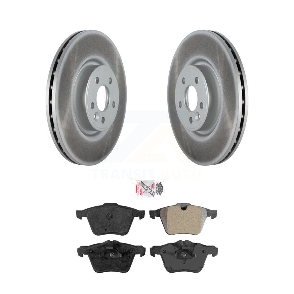 Front Coated Disc Brake Rotors And Semi-Metallic Pads Kit For Volvo XC70 S60 V60 S80 V70 KGA-104617