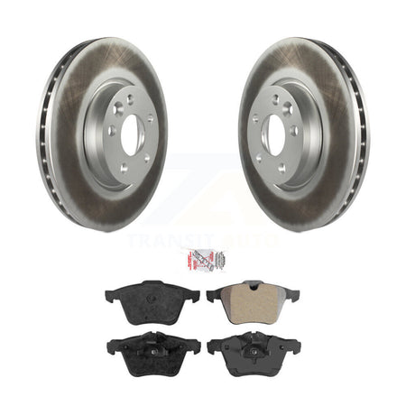 Front Coated Disc Brake Rotors And Semi-Metallic Pads Kit For Volvo V70 KGA-104618