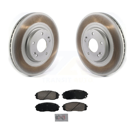 Front Coated Disc Brake Rotors And Ceramic Pads Kit For 2020-2021 Kia Sedona KGA-104623