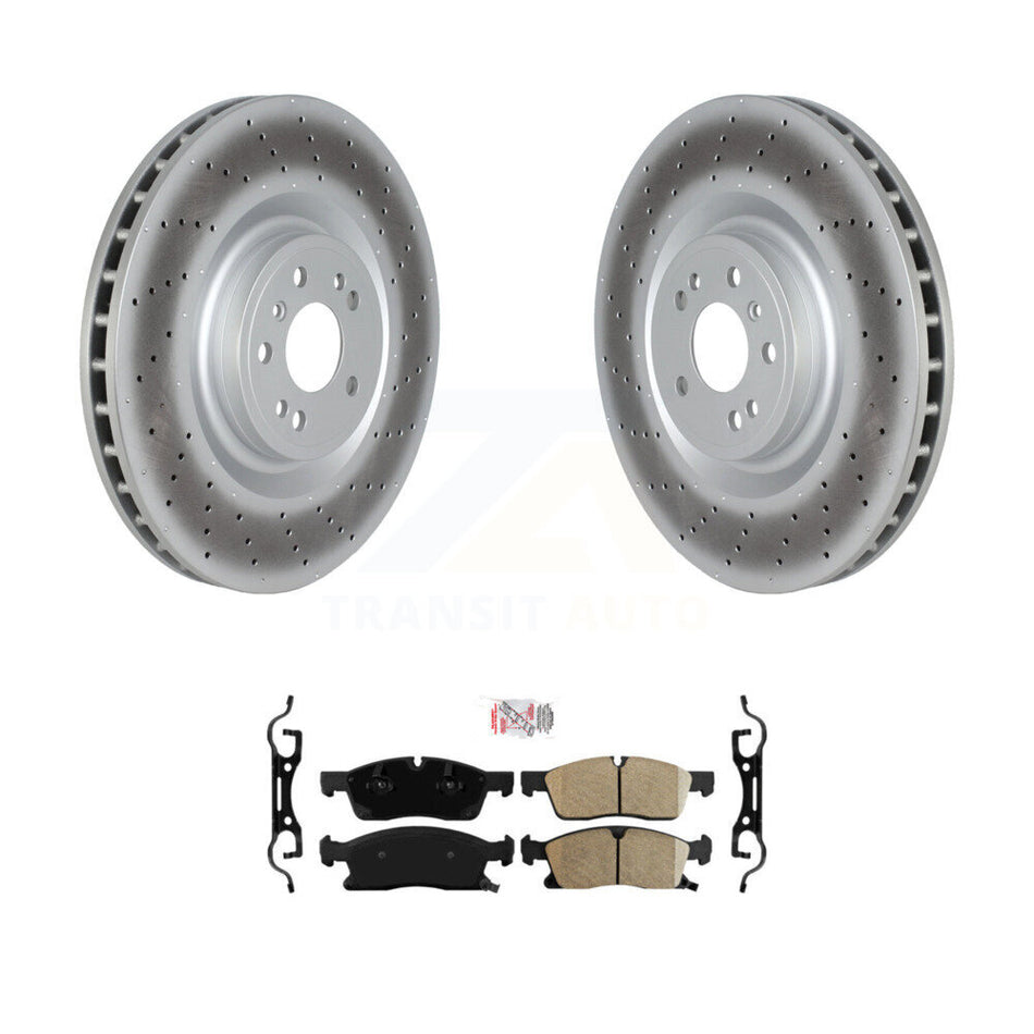Front Coat Brake Rotors Ceramic Pad Kit For Mercedes-Benz ML350 GLS450 ML400 GLE400 ML250 KGA-104628