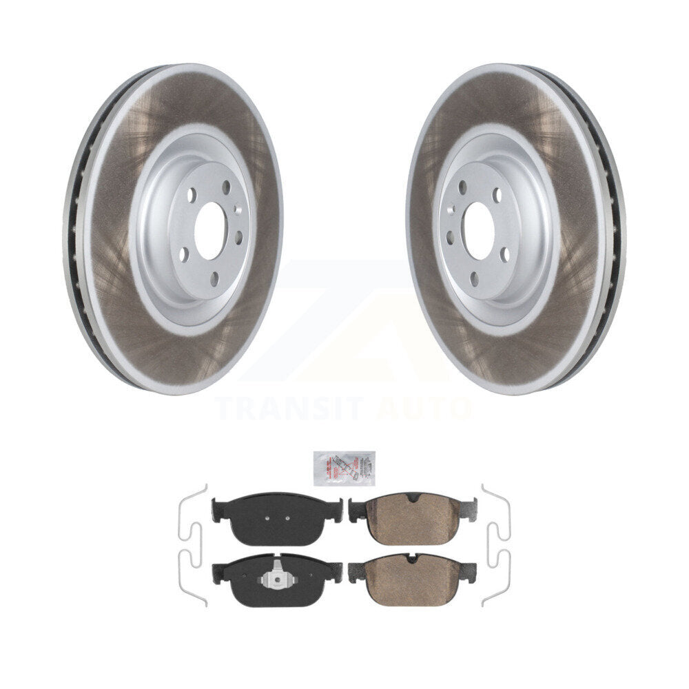 Front Coated Brake Rotor & Ceramic Pad Kit For Volvo XC90 With 366mm Diameter KGA-104635