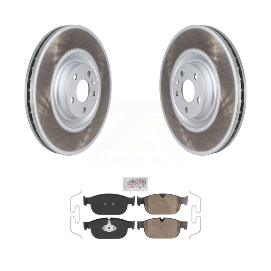 Front Coated Brake Rotor & Ceramic Pad Kit For Volvo XC90 With 366mm Diameter KGA-104635