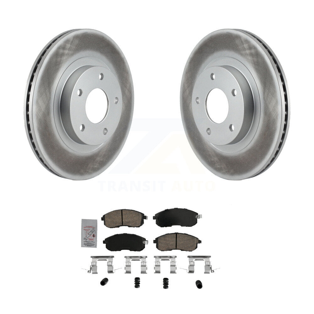 Front Coated Disc Brake Rotors And Ceramic Pads Kit For Nissan Altima INFINITI I35 KGA-104641