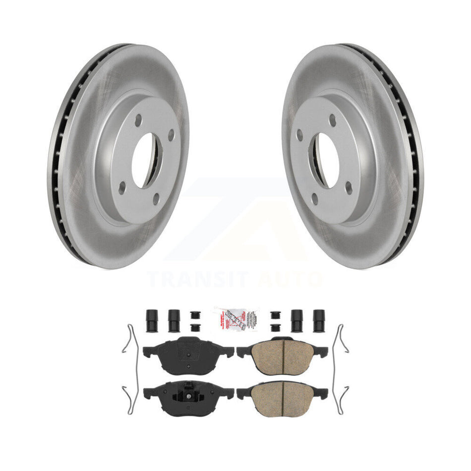 Front Coat Brake Rotor Ceramic Pad Kit For 2004 Ford Focus LX/Mid/High/SE/ZTS/ZTW/ZX3/ZX5 KGA-104648