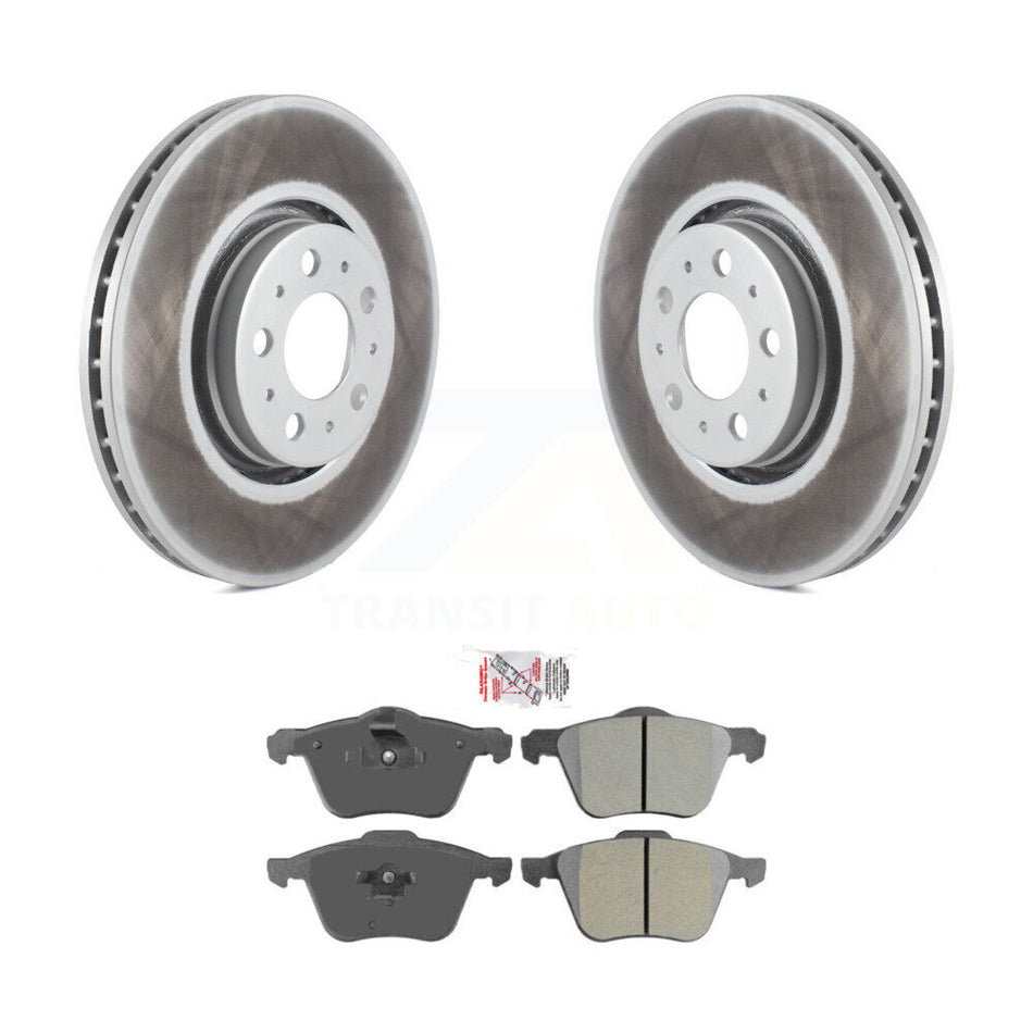 Front Coated Disc Brake Rotors And Semi-Metallic Pads Kit For Volvo XC90 KGA-104683