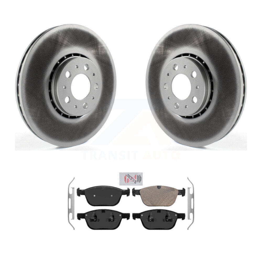 Front Coated Brake Rotor & Ceramic Pad Kit For Volvo XC90 With 328mm Diameter KGA-104684