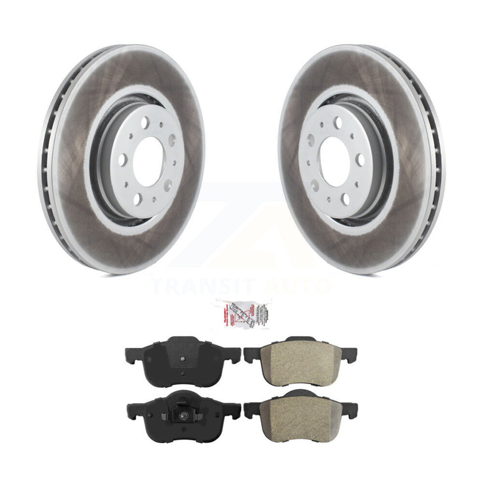 Front Coated Disc Brake Rotors And Semi-Metallic Pads Kit For Volvo S60 KGA-104685