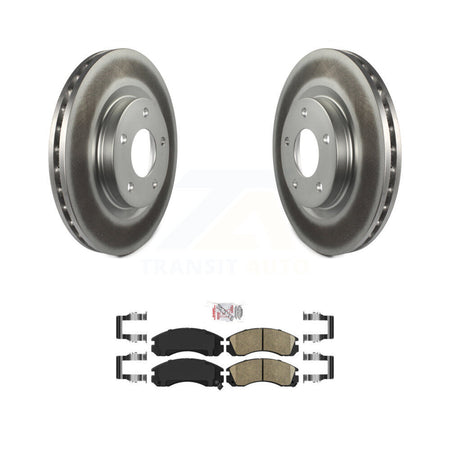 Front Coated Disc Brake Rotors And Ceramic Pads Kit For Mitsubishi Lancer KGA-104692