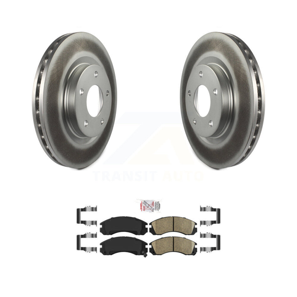 Front Coated Disc Brake Rotors And Ceramic Pads Kit For Mitsubishi Lancer KGA-104692