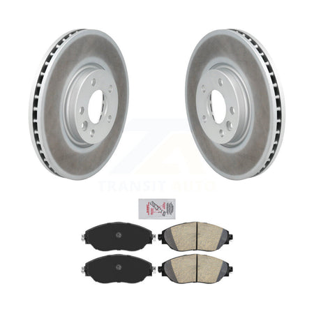 Front Coated Disc Brake Rotors And Ceramic Pads Kit For Volkswagen CC AWD KGA-104695
