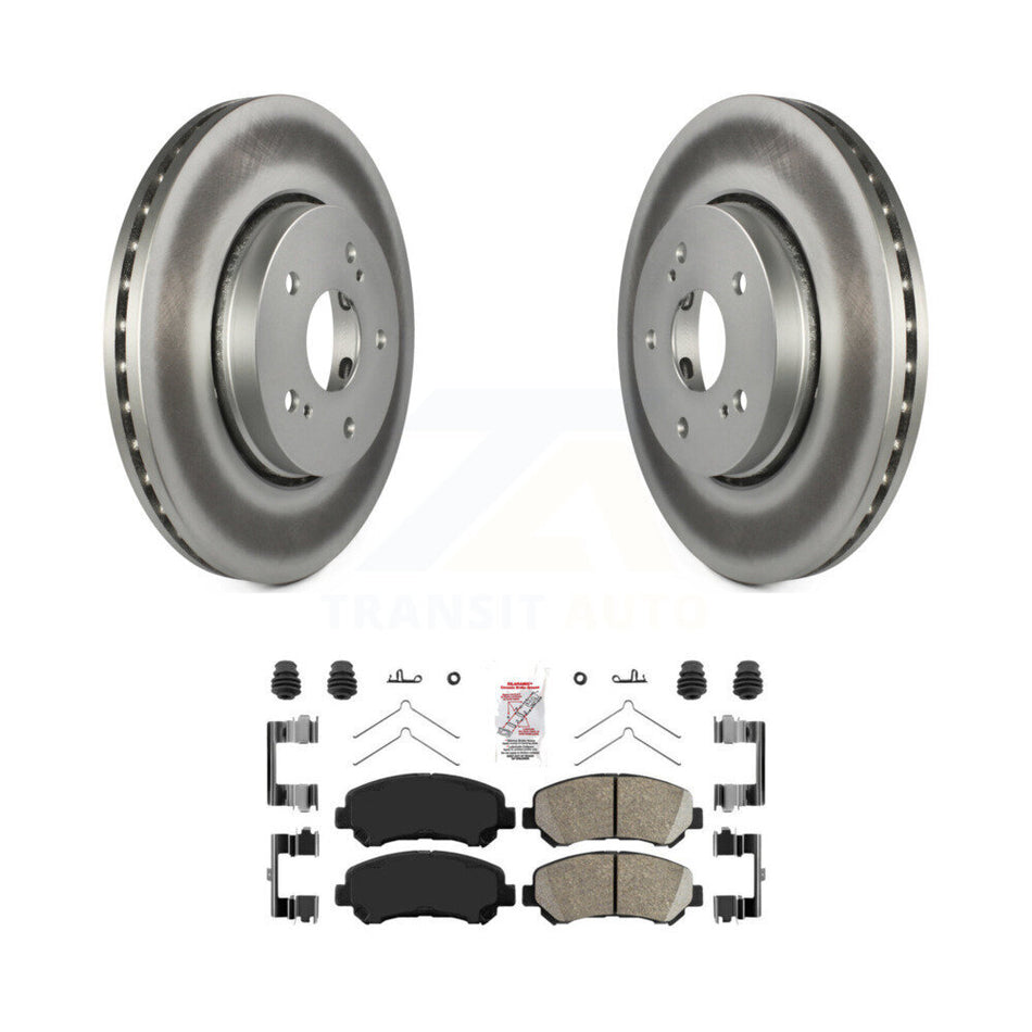 Front Coated Disc Brake Rotors And Ceramic Pads Kit For 2010-2013 Suzuki Kizashi KGA-104721