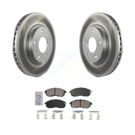 Front Coated Disc Brake Rotors And Ceramic Pads Kit For Nissan Sentra KGA-104732