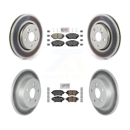 Front Rear Ceramic Pads And Coated Disc Brake Rotors Kit For Toyota C-HR KGA-104743