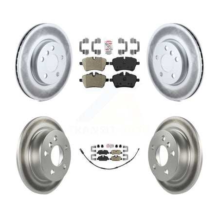 Front Semi-Metallic Rear Ceramic Pads And Coated Disc Brake Rotors Kit For Mini Cooper KGA-104751