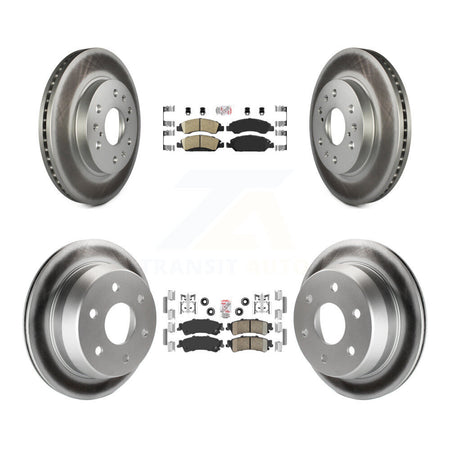Front Rear Ceramic Pad Coat Disc Brake Rotors Kit For Chevrolet Silverado 1500 GMC Sierra KGA-104764