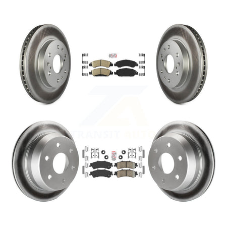 Front Rear Ceramic Pad Coat Disc Brake Rotors Kit For Chevrolet Silverado 1500 GMC Sierra KGA-104765