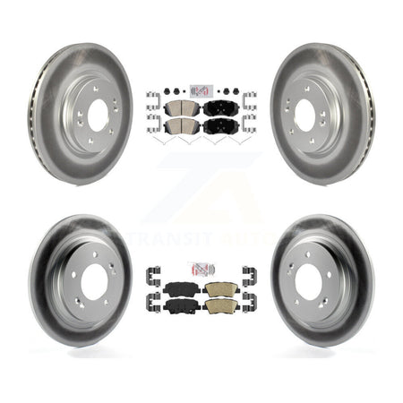 Front Rear Ceramic Pad Coated Brake Rotors Kit For Kia Optima With Electric Parking KGA-104810