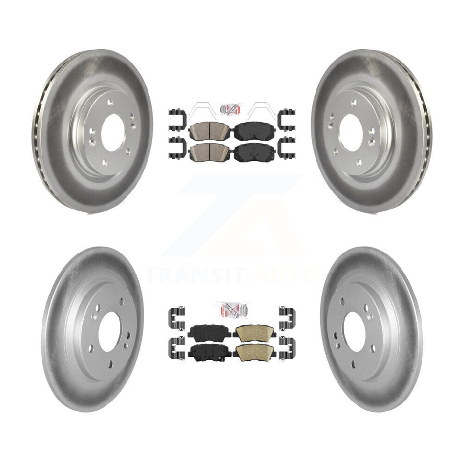 Front Rear Ceramic Pad Coat Brake Rotors Kit For Hyundai Kona With Electric Parking KGA-104817