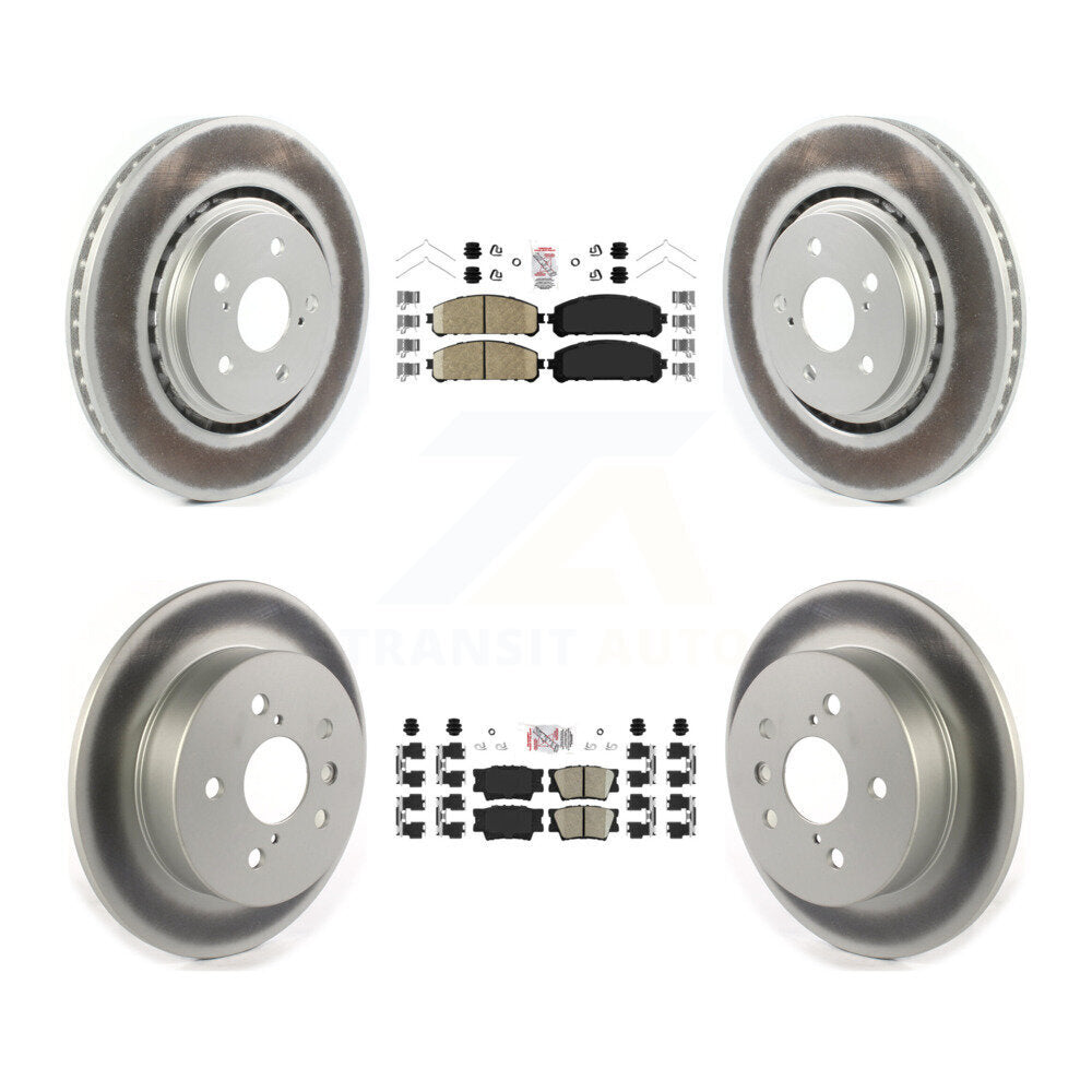 Front Rear Ceramic Pad Coat Brake Rotor Kit For 22 Toyota Camry With Manual Parking KGA-104823