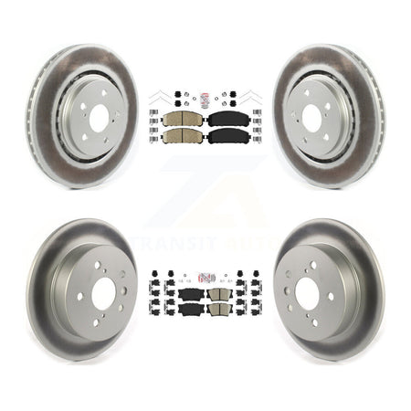Front Rear Ceramic Pad Coat Brake Rotor Kit For 22 Toyota Camry With Manual Parking KGA-104823