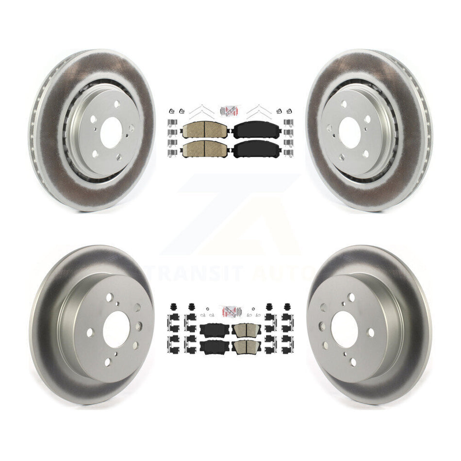 Front Rear Ceramic Pad Coat Brake Rotor Kit For 22 Toyota Camry With Manual Parking KGA-104824