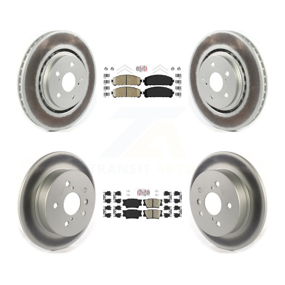 Front Rear Ceramic Pad Coat Brake Rotor Kit For 22 Toyota Camry With Manual Parking KGA-104826