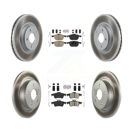 Front Rear Ceramic Pads And Coated Disc Brake Rotors Kit For Volvo S40 C30 V50 C70 KGA-104840