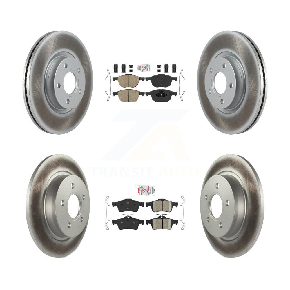 Front Rear Ceramic Pads And Coated Disc Brake Rotors Kit For Volvo S40 C30 V50 C70 KGA-104841
