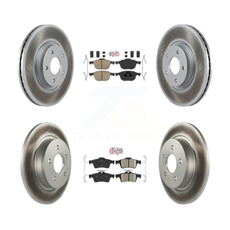 Front Rear Ceramic Pads And Coated Disc Brake Rotors Kit For Volvo S40 C30 V50 C70 KGA-104841