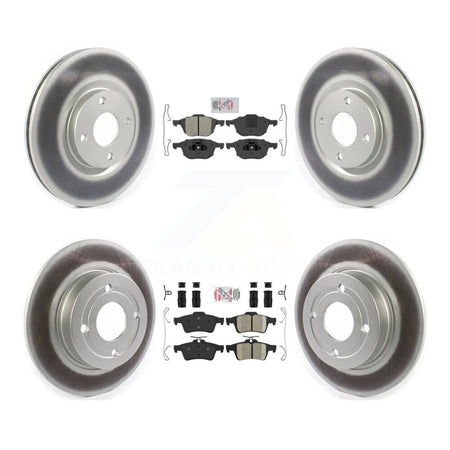 Front Semi-Metallic Rear Ceramic Pad Coat Brake Rotor Kit For 2018-2021 Ford EcoSport FWD KGA-104859