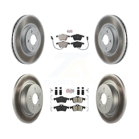 Front Semi-Metallic Rear Ceramic Pads And Coated Disc Brake Rotors Kit For Volvo S40 KGA-104872
