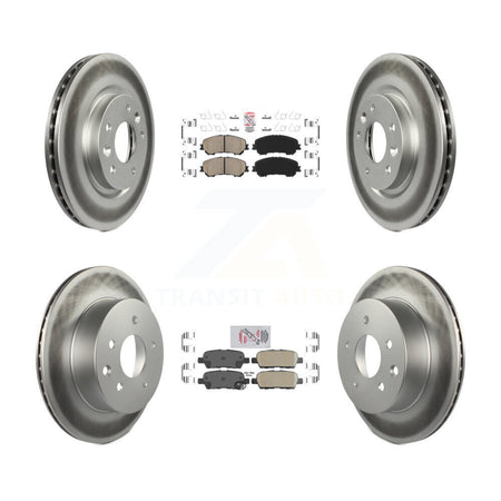 Front Rear Ceramic Pads And Coated Disc Brake Rotors Kit For Nissan Rogue Sport Qashqai KGA-104922