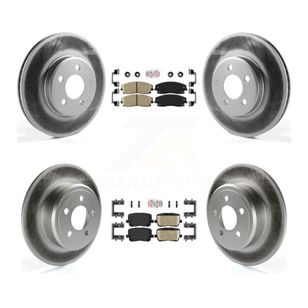 Front Rear Ceramic Pad Coat Disc Brake Rotors Kit For Dodge Charger Pursuit with RWD 3.6L KGA-104973