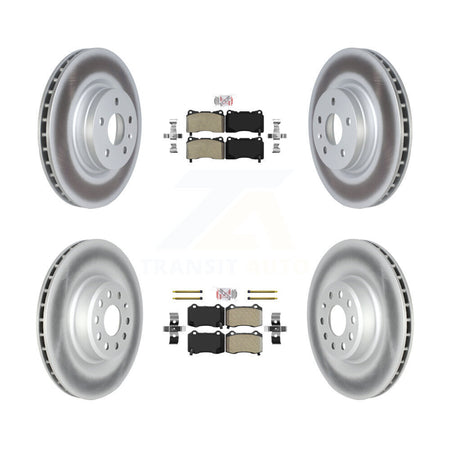 Front Rear Semi-Metallic Pad Coat Disc Brake Rotor Kit For Tesla X S With Brembo Calipers KGA-104988