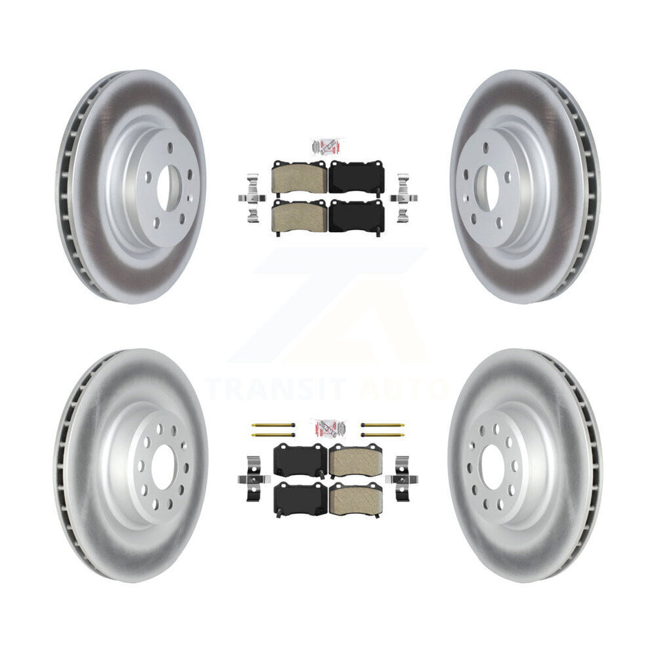 Front Rear Semi-Metallic Pad Coat Disc Brake Rotor Kit For Tesla X S With Brembo Calipers KGA-104988