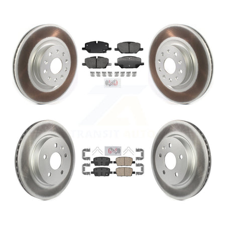 Front Rear Ceramic Pad Coated Disc Brake Rotor Kit For 2022 Chevrolet Camaro LT with 2.0L KGA-104996