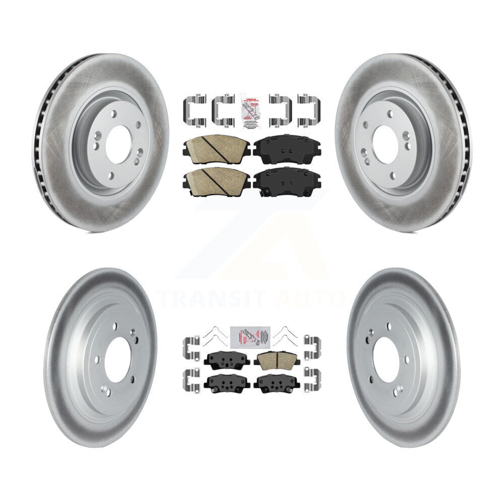 Front Rear Ceramic Pad Coat Brake Rotors Kit For Kia Sportage With Electric Parking KGA-105025