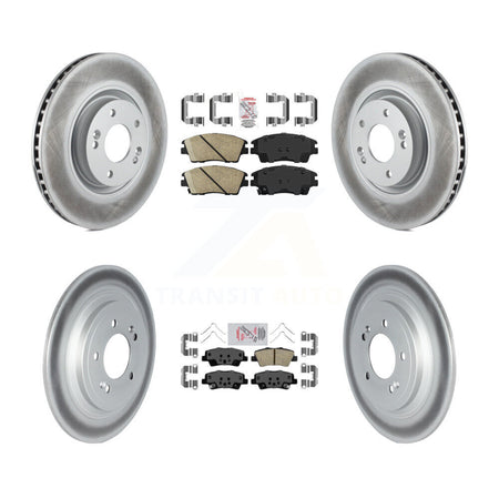Front Rear Ceramic Pad Coat Brake Rotors Kit For Kia Sportage With Electric Parking KGA-105025