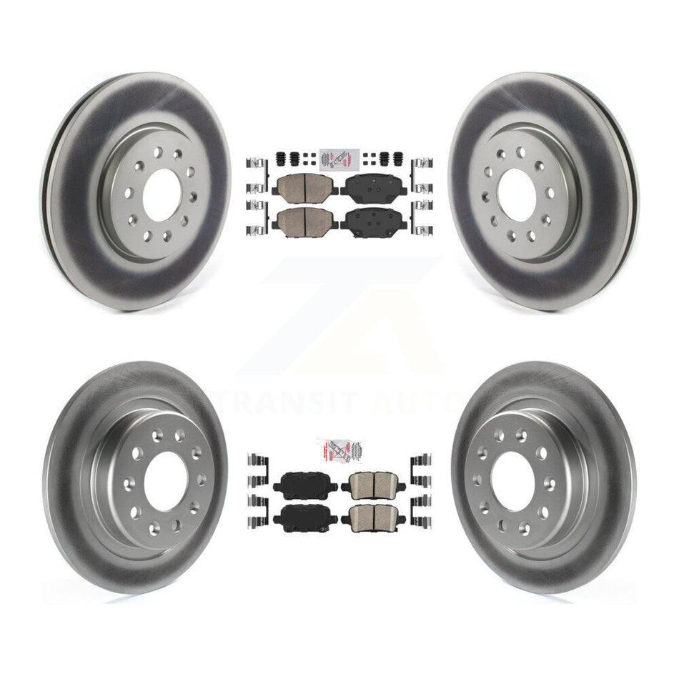 Front Rear Ceramic Pad Coat Brake Rotor Kit For Chevrolet Equinox GMC Terrain Buick Regal KGA-105050