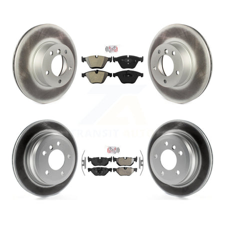 Front Rear Semi-Metallic Pad And Coated Disc Brake Rotor Kit For BMW 328i xDrive X1 328xi KGA-105091
