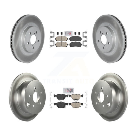 Front Rear Ceramic Pads And Coated Disc Brake Rotors Kit For Subaru Crosstrek KGA-105131