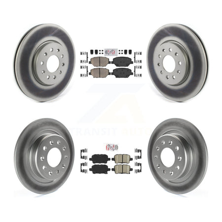 Front Rear Ceramic Pad Coat Disc Brake Rotors Kit For Chevrolet Equinox GMC Terrain Buick KGA-105150