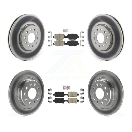 Front Rear Ceramic Pad Coat Disc Brake Rotors Kit For Chevrolet Equinox GMC Terrain Buick KGA-105151