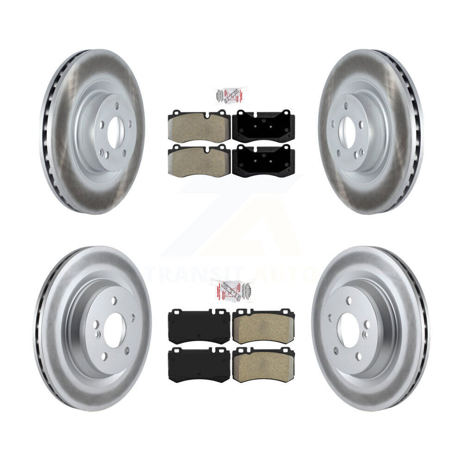 Front Rear Semi-Metallic Pad Coat Brake Rotors Kit For Mercedes-Benz S600 Armored Vehicle KGA-105178