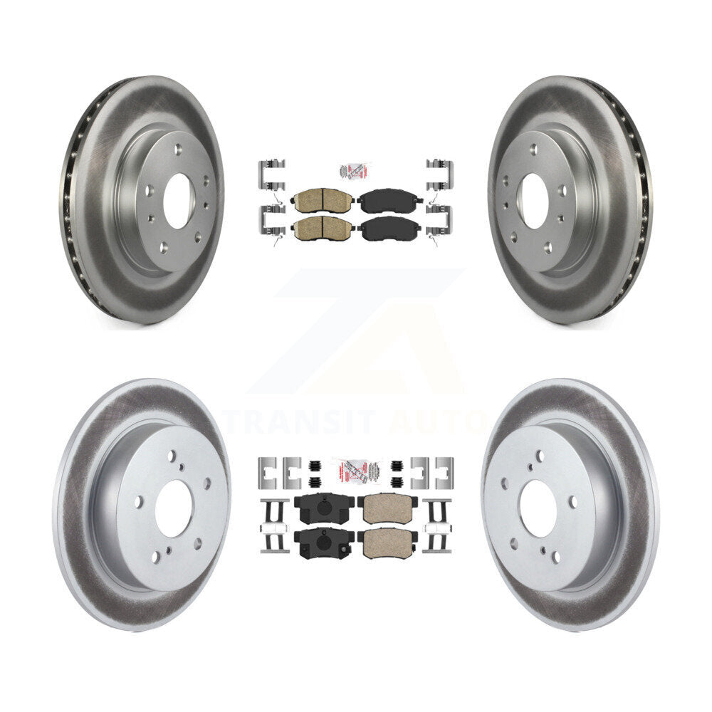 Front Rear Ceramic Pads And Coated Disc Brake Rotors Kit For Suzuki SX4 Crossover KGA-105239