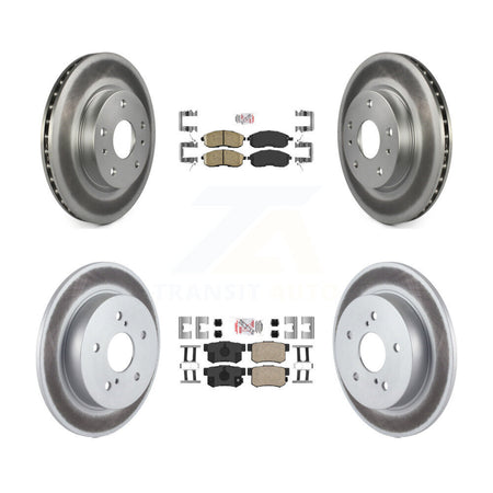Front Rear Ceramic Pads And Coated Disc Brake Rotors Kit For Suzuki SX4 Crossover KGA-105239