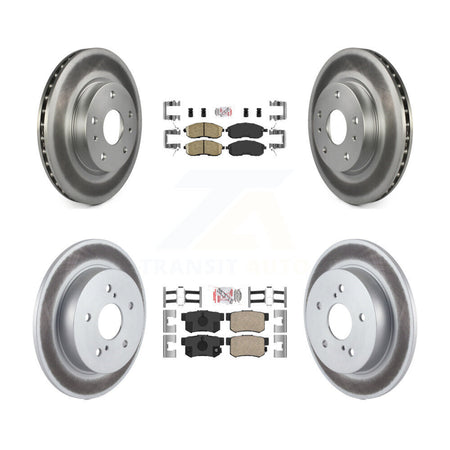 Front Rear Ceramic Pads And Coated Disc Brake Rotors Kit For Suzuki SX4 Crossover KGA-105241