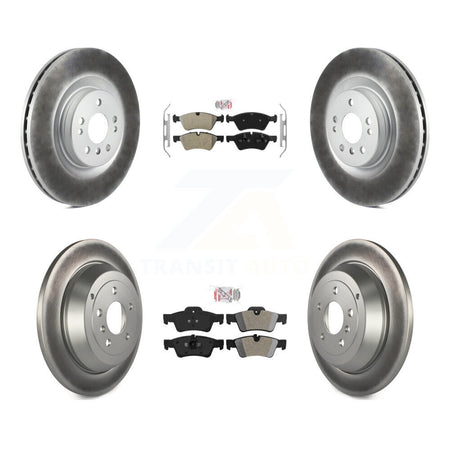 Front Rear Semi-Metallic Pads And Coated Disc Brake Rotors Kit For Mercedes-Benz ML320 KGA-105305