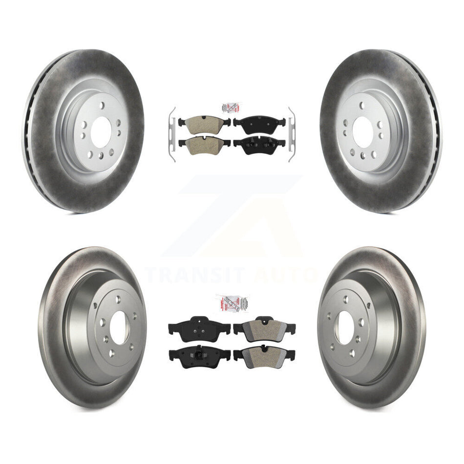 Front Rear Semi-Metallic Pads And Coated Disc Brake Rotors Kit For Mercedes-Benz ML320 KGA-105305
